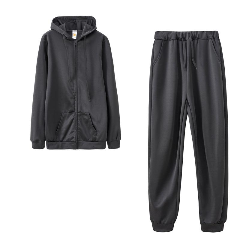 2024 Autumn Hot-Selling Women's Solid Color Hoodie Sweatshirt Sportswear Two-Piece Set