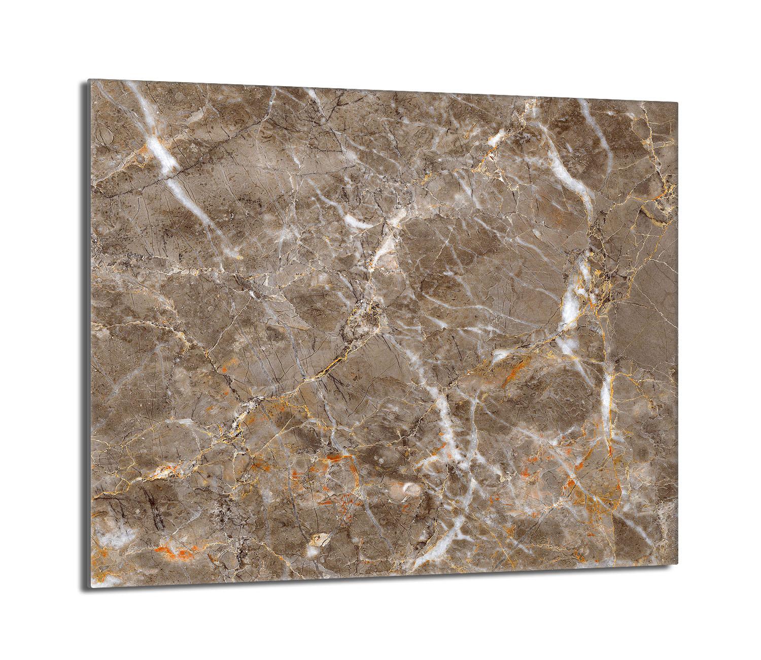 Super Merchant Glazen Beschermplaat Voor Fornuis 60x52 Marmer
