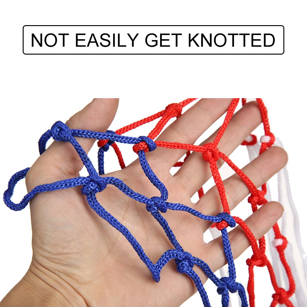 Standard Basketballnetz Basketballkorbnetz Offizielle Spezifikation Basketballnetz Langlebiges Nylon Felgenbefestigungsnetz