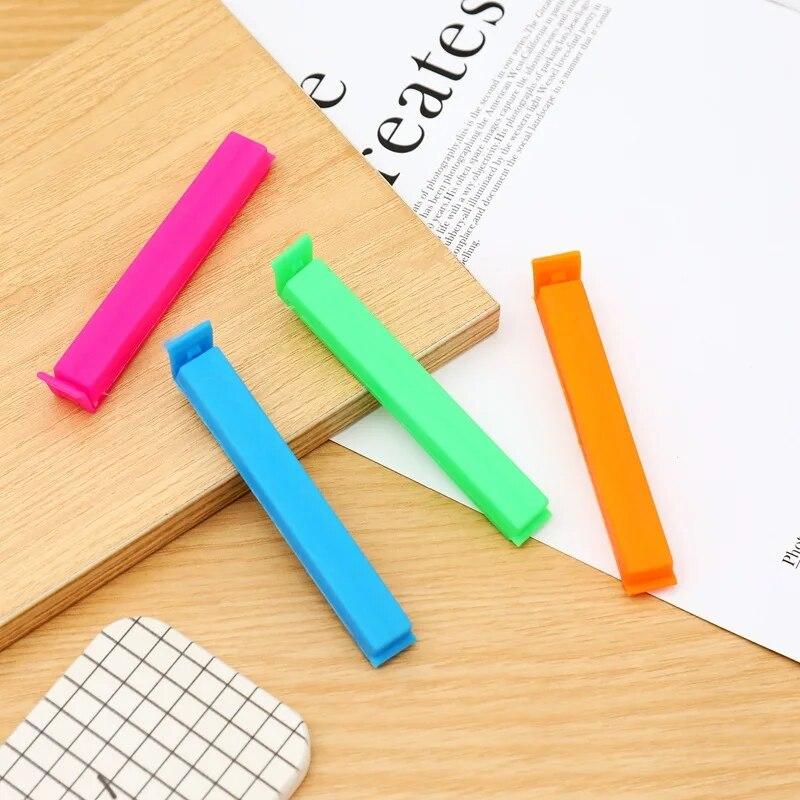 5PCS Portable Kitchen Storage Food Snack Seal Sealing Bag Clips Sealer Clamp Plastic Tool Kitchen Accessories