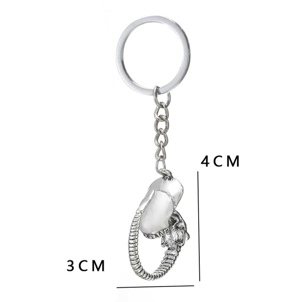 Vintage Spiel Aliens Predator Schlüsselanhänger Alien Königin Schlüsselanhänger Mode Metall Anhänger Halskette Film Schlüsselanhänger Für Fans Geschenke