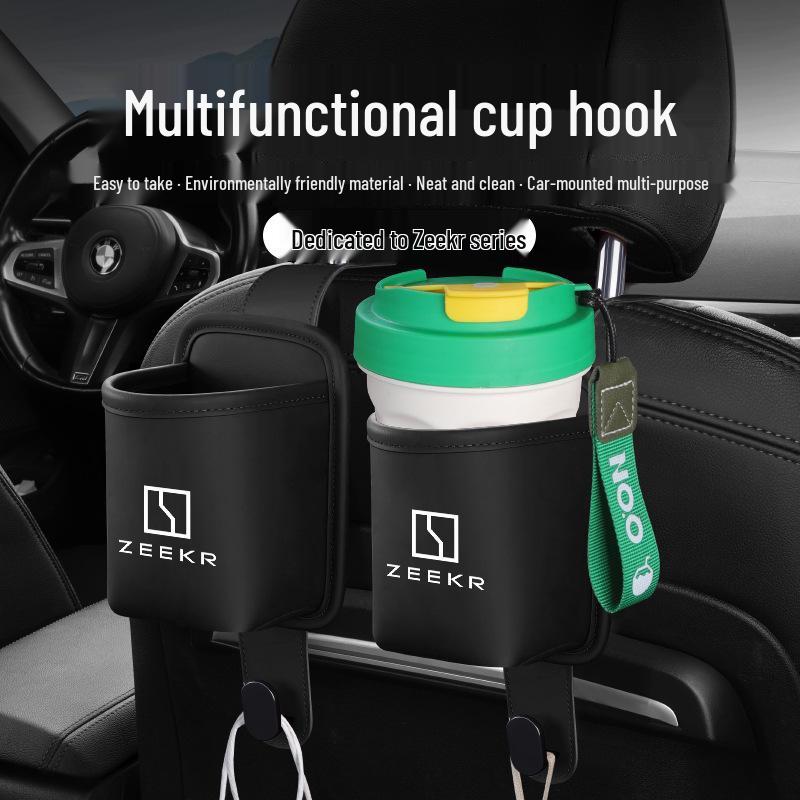 Zeekr 001/007/009 Multi-functional Car Cup Holder and Seat Back Hook Storage Box