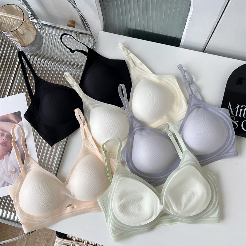 Non-marking Summer Cool Feeling Outside Expanding U Back Underwear Top Support Anti-sagging Side Breasts Bra