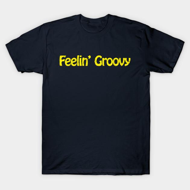 

Мужская черная футболка с принтом Feelin Groovy Печать на трансферной бумаге без вырезания Хлопковая футболка S тёмно-синий
