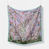 53cm Brand Square Scarf Woman 2024 Design Flowers Birds Silk Women Scarf Bandana Luxury Headband Hijab Neckerchief