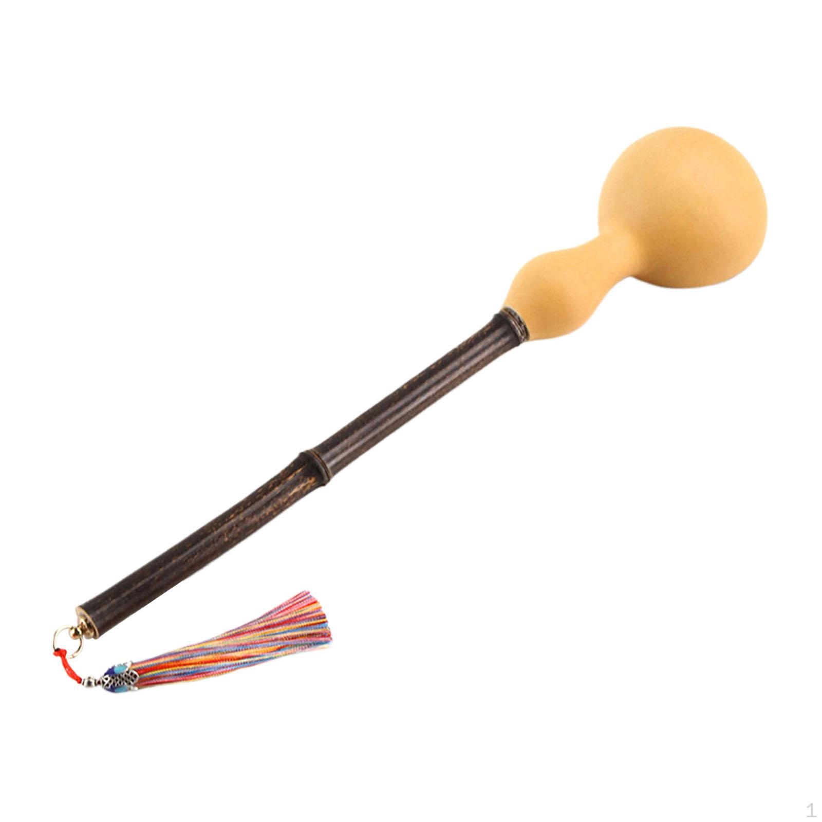 

Тыквенный черпак для воды, фиолетовая бамбуковая ручка, практичные совки для полива с длинной ручкой With tassels