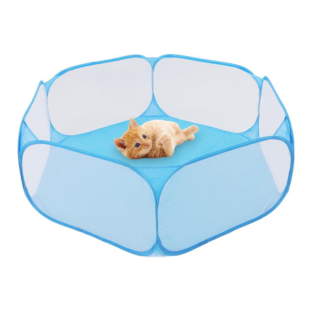 Small Animals Tent Foldable Breathable Interactive Easy Access Portable Small Pet Playpen for Pets