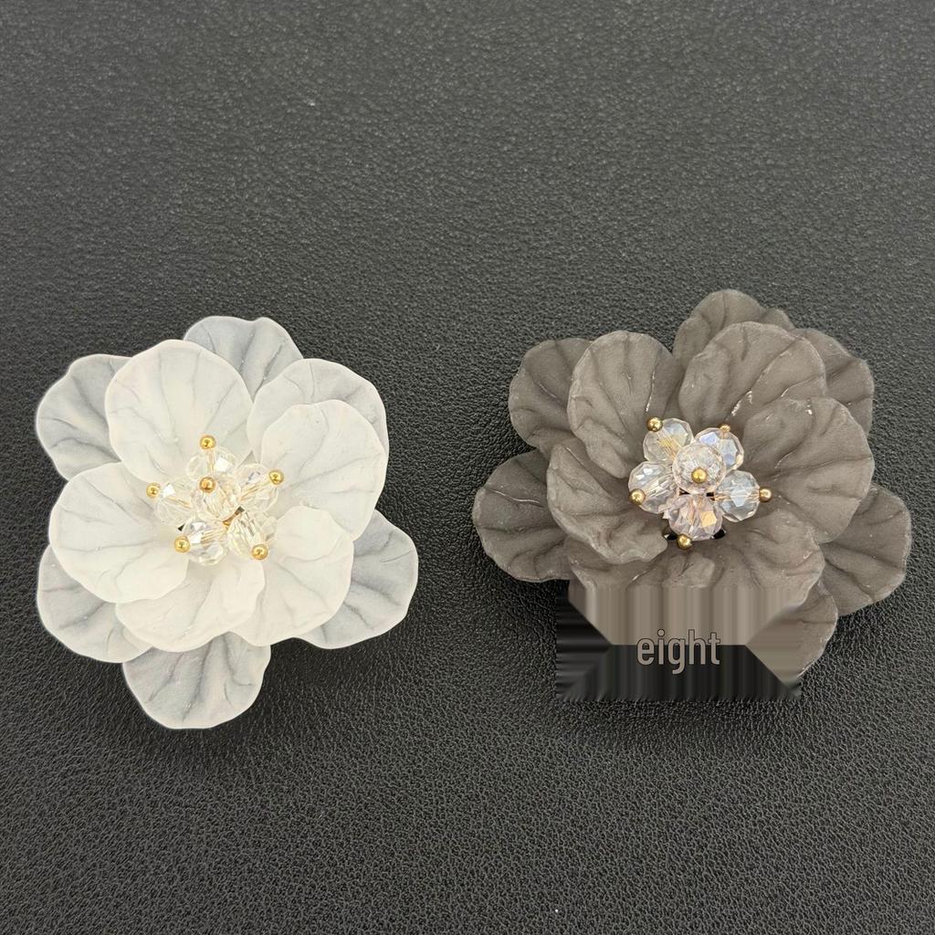 DIY Frosted Petal Acrylic Flower Headwear Accessories Loose Beads