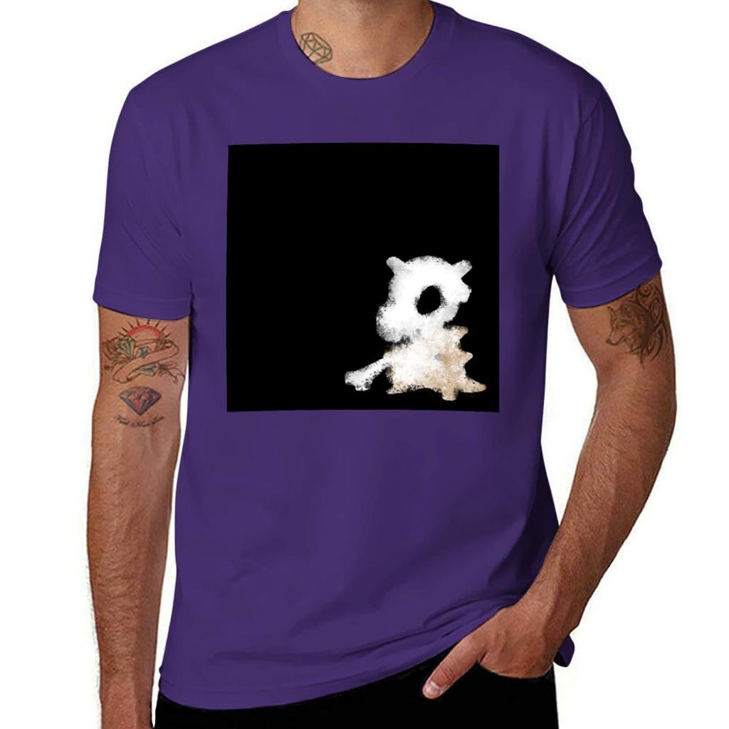 Lonely Cubone Tshirt Short Sleeve Tee Graphics Blacks Mens T Shirts Pack