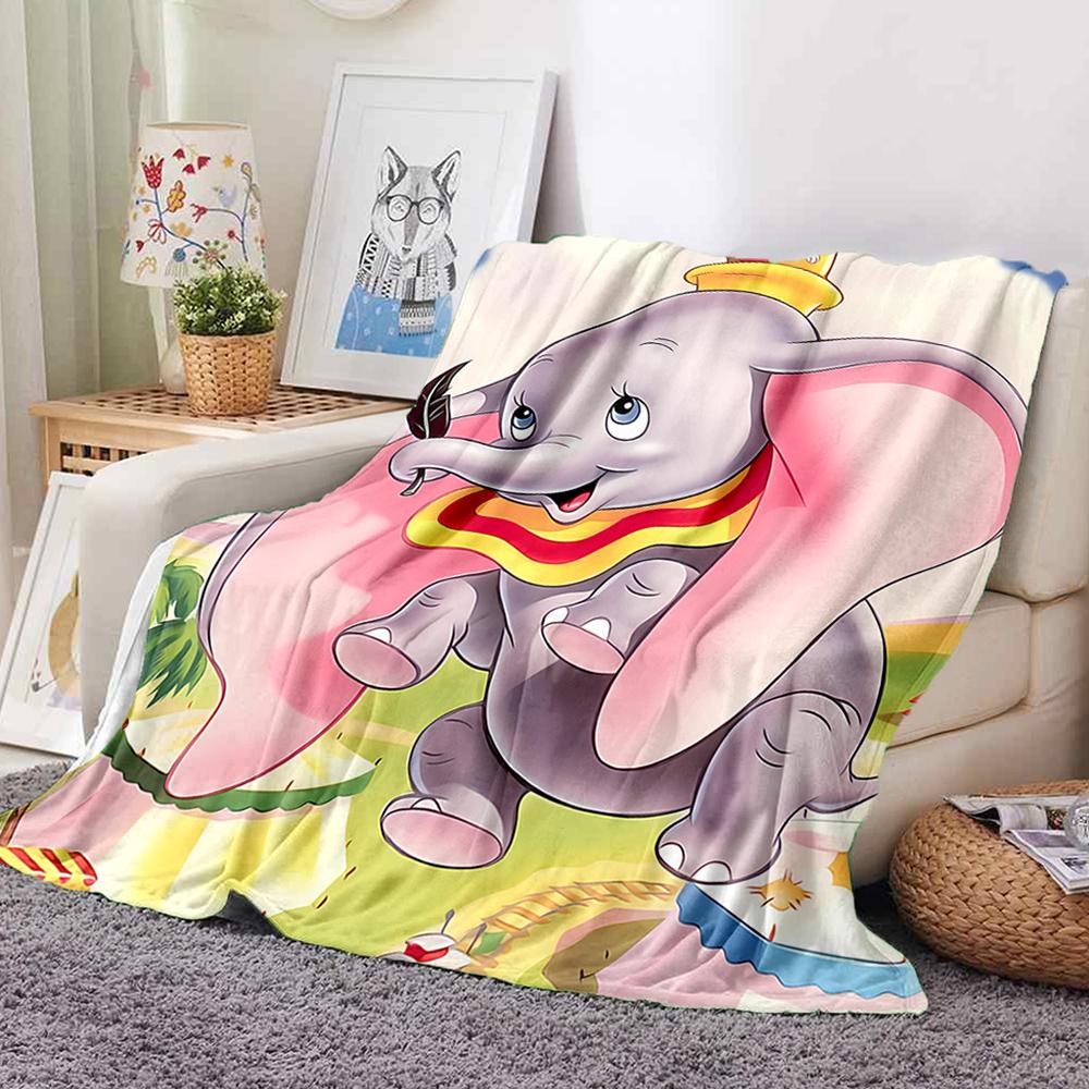 1PC D-Dumbo Cartoon Ultra-Soft Blanket - Lightweight Fluffy Blanket for Couch,Bed & Home Décor, All-Season Gift for Adults,Teens