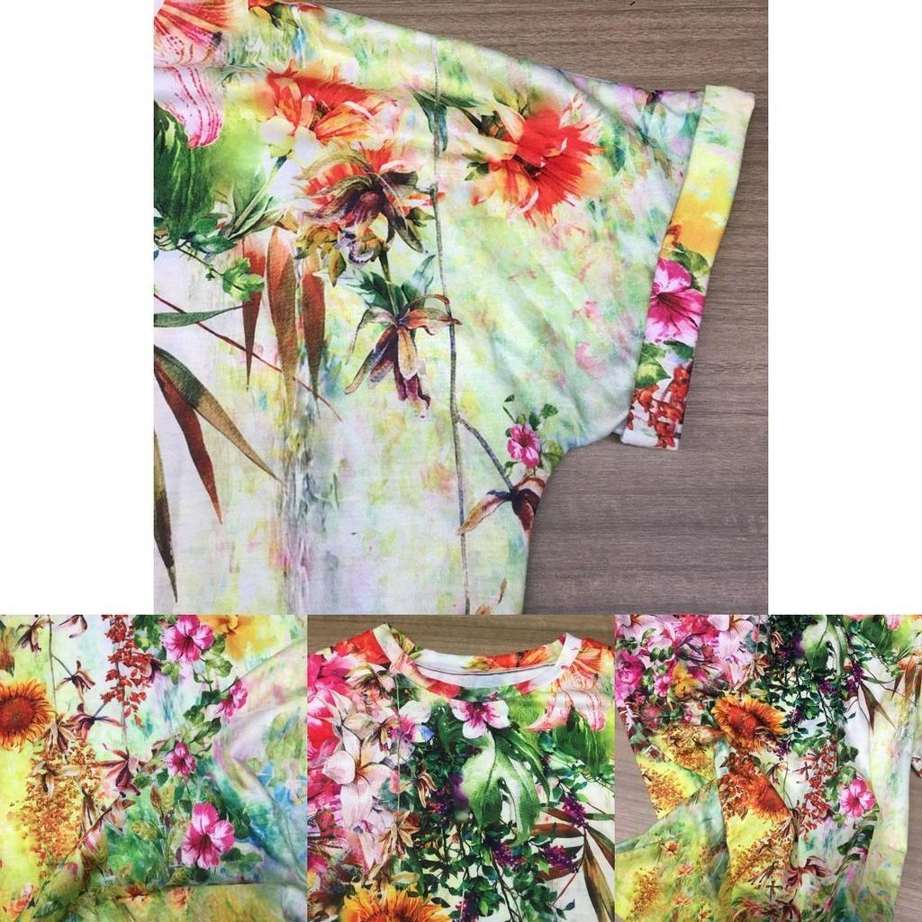 Women's Floral Print Short Sleeve Tops Featuring Soft Material For Ultimate Comfort