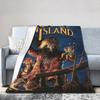 The Secret of Monkey Island 2 Throw Blanket for Couch 80s Retro Games Fuzzy Soft Plush Blanket Multiple Sizes Bedspread