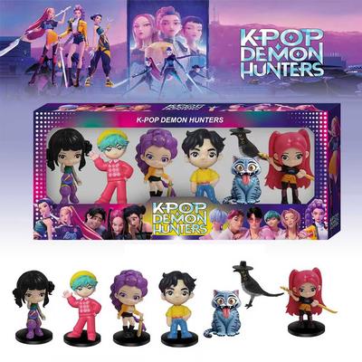 Anime Figure K-pop Demon Hunters with Box Kawaii Boys Girls Gifts For Kids Fans Halloween Christmas Figure Decorative Gifts