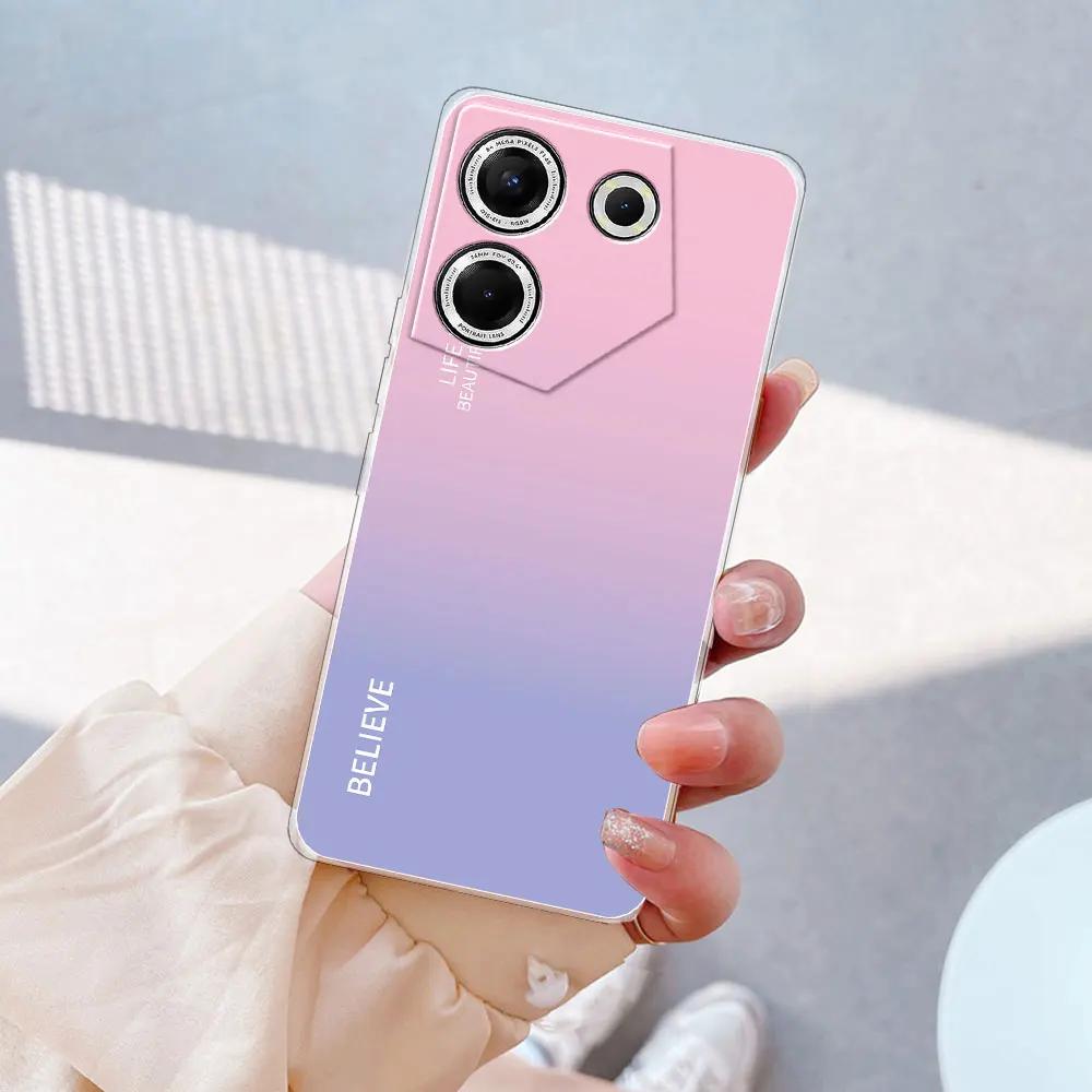 Für Tecno Camon 20 Pro 5G Hülle Klare Silikon Weiche TPU Handyhüllen Abdeckung Für Tecno Camon 20 Hülle Für Tecno Camon 20 Pro Hüllen