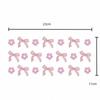 Clear Libbey Glasses Wraps Bow Theme Cup Decals Creative Pink Bow Decals  For 16Oz Glass Cup