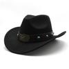 Minority Woolen Hat Men And Women Couple Hat Woolen Western Cowboy Top Hat