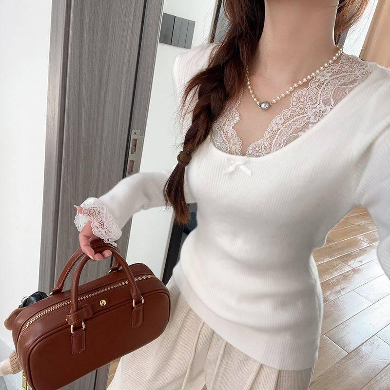 

Women s Slim Fit Velvet Long Sleeve Top - Perfect for Autumn/Winter 2025 L (105-115 jin)