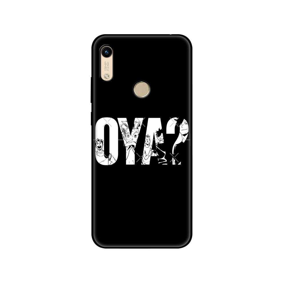 

Black tpu Case For Huawei Honor 8a Prime 8s Prime 9 Lite honor 9A 9C 9X Premium 9x Pro 9S Case Cover Oya Oya Oya Haikyuu honor 9X premium