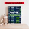 Seattle Seahawks Personalized Name Round Diamond Painting Kit Diamond Embroidery Painting Rhinestones Mosaic Frameless Handwork Decoration Arts