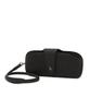 Hejiseumaenaegseseoli Black Logo Decorated Cowhide Glasses Case