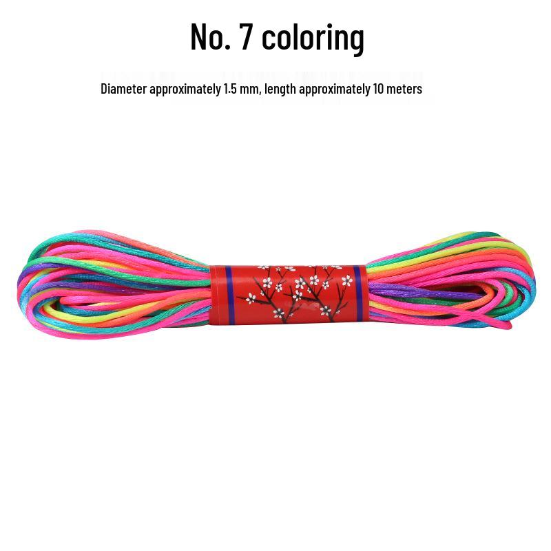 Handmade Colorful Chinese Knot Rope for DIY Bracelets & Necklaces - Special Weaving & Beading Thread