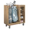 Golf Cabinet with Wheels Uni Artisan Oak 90 x 45 x 98 cm