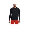 Under Armour Solid Crew Neck Pullover Sports Quick-Drying Compression Long Sleeve T-Shirt Men Tops Black 1359873-001