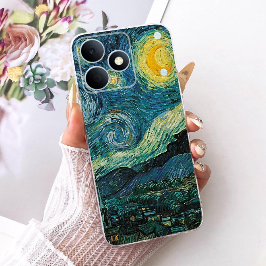 For Realme Note 80 4G Case RMX5388 Cute Cat Flowers Painted Cover Soft Silicone Case For Realme Note 80 Note80 Back Cover Fundas