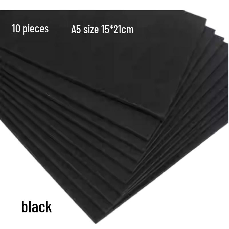 Monochrome A5 Foam Sheets: 10-Pack EVA Sponge Paper for DIY Crafts