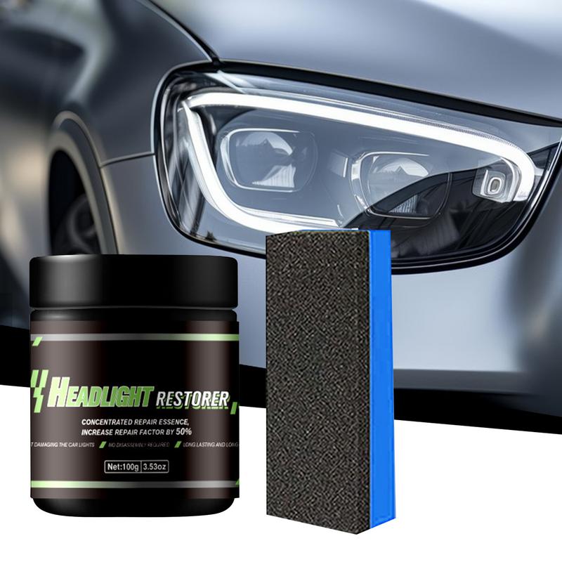 Headlight Restoration Headlight Restorer Car Headlight Restoration With Sponge Headlight Restoration Kit Head Light Lens