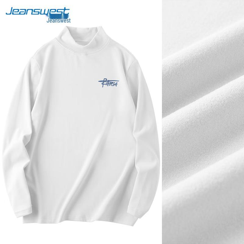 Jeanswest Men's Thermal Double-Sided Fleece Long Sleeve T-Shirt
