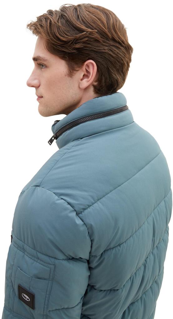 Зимняя куртка Tom Tailor Pufferjacke (1037333) Pufferjacke (1037333) с воротником-стойкой пыльный темный тил