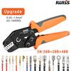 IWISS SN-58B Precision Simultaneous Crimping Pliers, Ratchet Type, for Open Barrel Terminals, 0.25-1.5mm?, Small and Medium Terminals