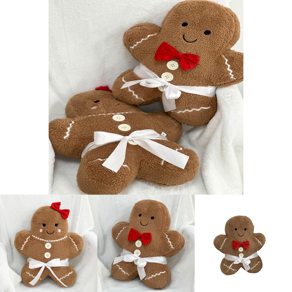 Lebkuchen Junge Mädchen Weihnachten Dekorative Plüschkissen Weiches Und Kuscheliges Stofftier