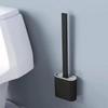 RV Toilet Brush with Silicone Bristles, Wall Mounted for Camper and Trailer Bathrooms, AntiDrip Design
