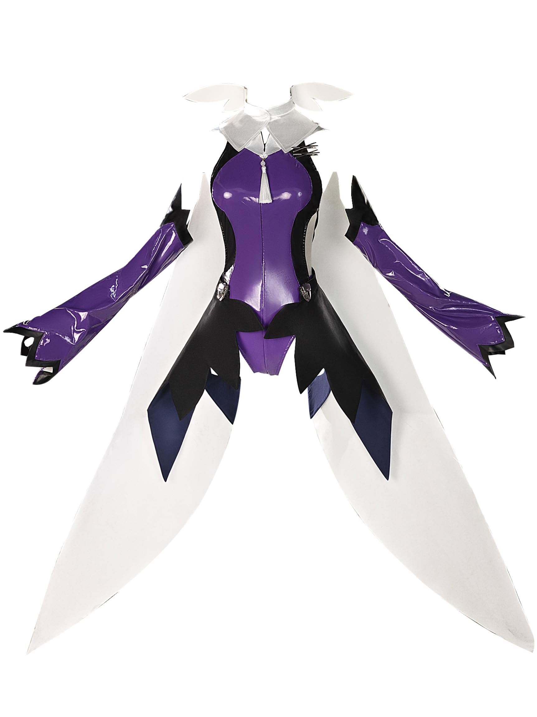 

Miccostumes Взрослый Костюм Волшебной Девушки Аниме Игра Боди и Леотар Без Рукавов Милый и Моэ Косплей Костюм для и Фото Фиолетовый Женский Комплект, фиолетовый