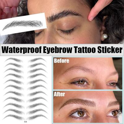 Cosmetic 6D Eyebrow Tattoos Stickers Simulation Eye Brow Eyebrow Stickers Water Transfers Decals