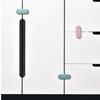 5Pcs/Set Latch Cabinet Door Protection Children'S Drawer Safety Baby Anti Pinch Invisible Lock Opposite Door Wardrobe Lock