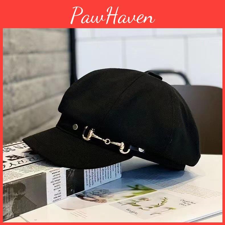 Lettered Beret Stylish Hat For Women Winter Season Cozy Accessory Sunshade Hat