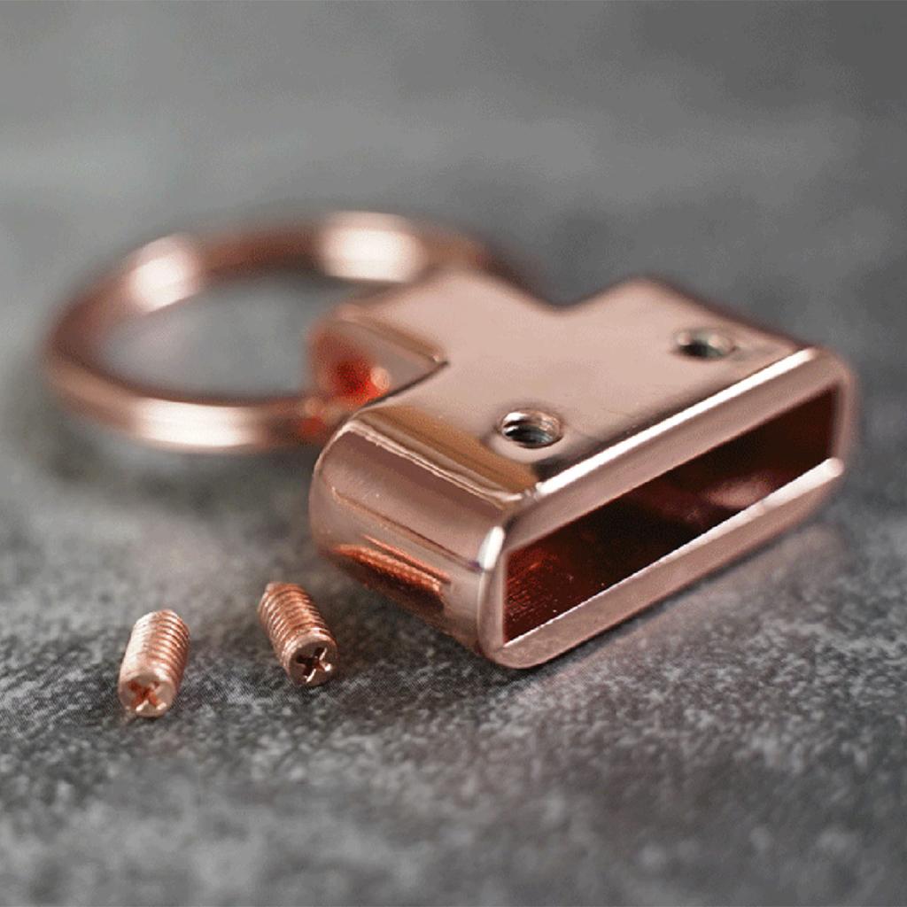 2pcs Metal O Ring Keychain Buckle Spring Hook, Bag Handbag Decor Connection Clasp DIY Hardware Accessories