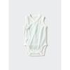 Uniqlo Japan Cotton Mesh Bodysuit Sleeveless Front Opening