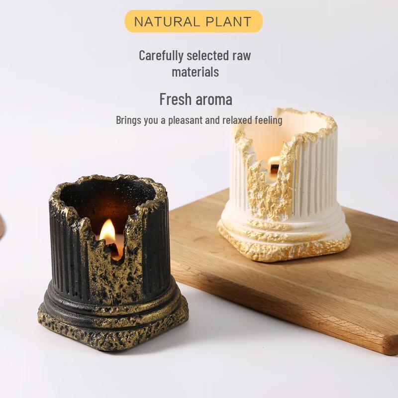 Miao Yi Jia Cement Roman Pillar Venus Candle Holder