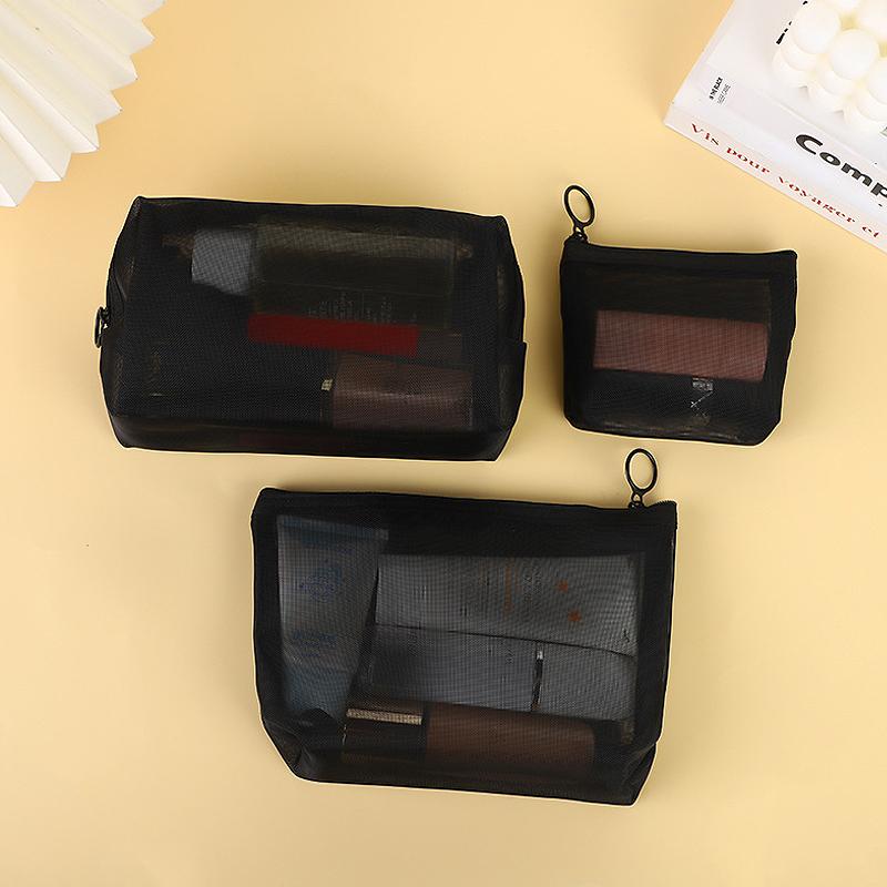 Mesh Cosmetic Bag Convenient Storage Bag Large Capacity Portable Travel Bag