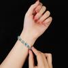 Brilliant Light Blue Cubic Zirconia Bracelets Silver Color Fashion CZ Tennis Bracelet for Women Engagement Party Jewelry Gifts