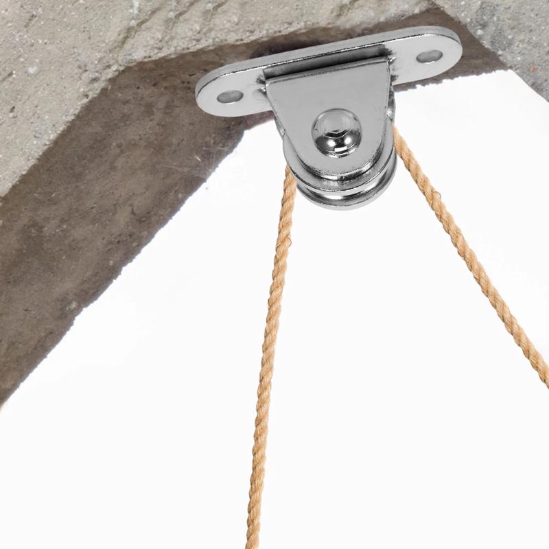4Pcs/Set Steel DIY Silent Pulley High-quality Lifting Pulley Sturdy Fixed Load-bearing Capacity Small-sized