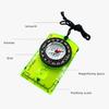 Outdoor Compass with Magnifier Ruler Scale Multifunctional Camping Hiking Backpacking Survival Orienteering Compass Navigation Tool