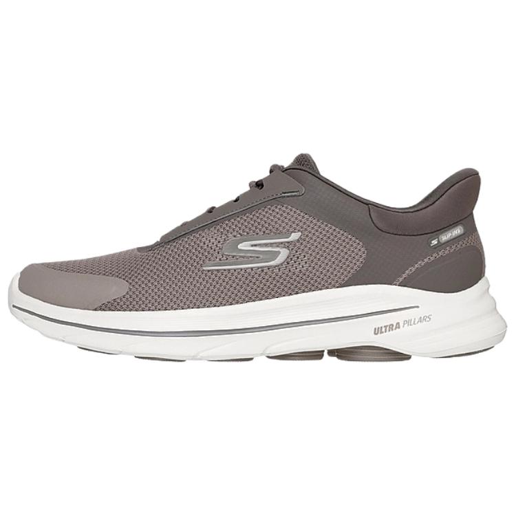 Skechers Go Walk 8 Ultra Pillars Удобные Модные Низкие Повседневные Кроссовки Мужские Кроссовки Коричневый Белый 216776-DKTP 39.5