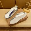 Sapatos Casuais Masculinos de Designers Italianos Homem Moda de Luxo Couro Genuíno Couro de Negócios Homem com Cadarço Esportivos Tênis Clássicos