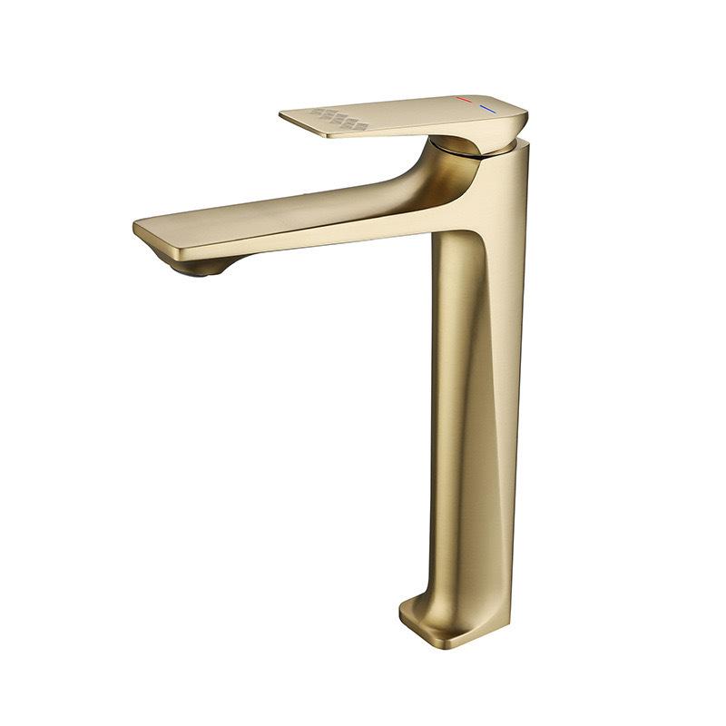 Matte Black Bathroom Basin Faucet Gold Deck Mount Hot Cold Water Mixer Sink Tap Simple Style Single Hole Bath Sink Faucets Crane