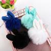 Woman Cute Bag Charms Rabbit Hair Fur Ball Key Ring Bunny Keychain Pom Pom Key Chain Bag Pendant